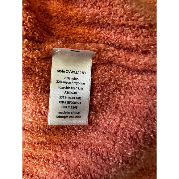 Barefoot Dreams Cozy Chic Lite Ribbed Cardigan Coral Pink Womens L/XL Lounge - Picture 4 of 6